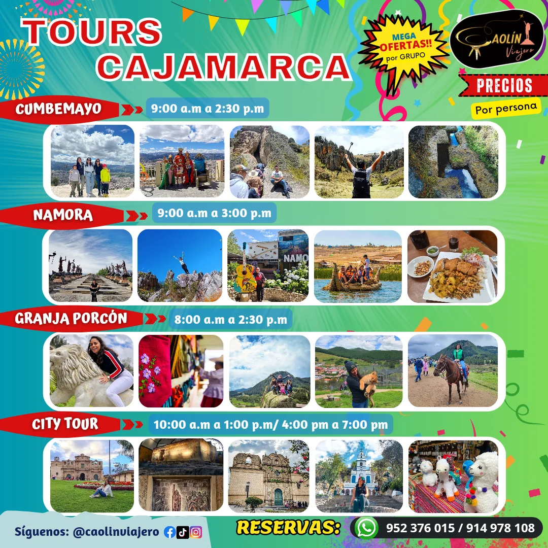 Paquetes turísticos en Cajamarca